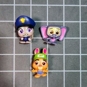 Disney Doorables Pixar Zootopia Lot of 3 Judy Hopps Stu Hopps Finnick